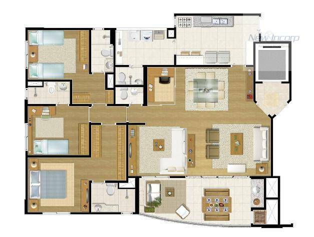 Apartamento à venda com 3 quartos, 144m² - Foto 50