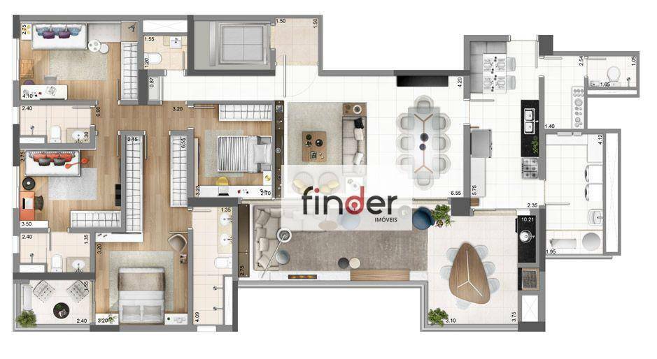 Apartamento à venda com 3 quartos, 189m² - Foto 49