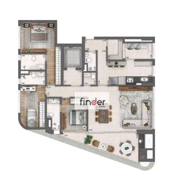 Apartamento à venda com 3 quartos, 153m² - Foto 49