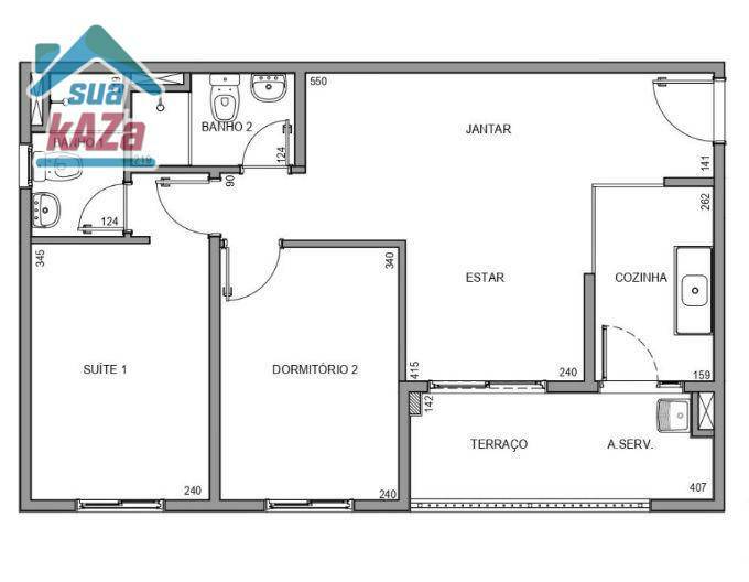 Apartamento à venda com 2 quartos, 56m² - Foto 10