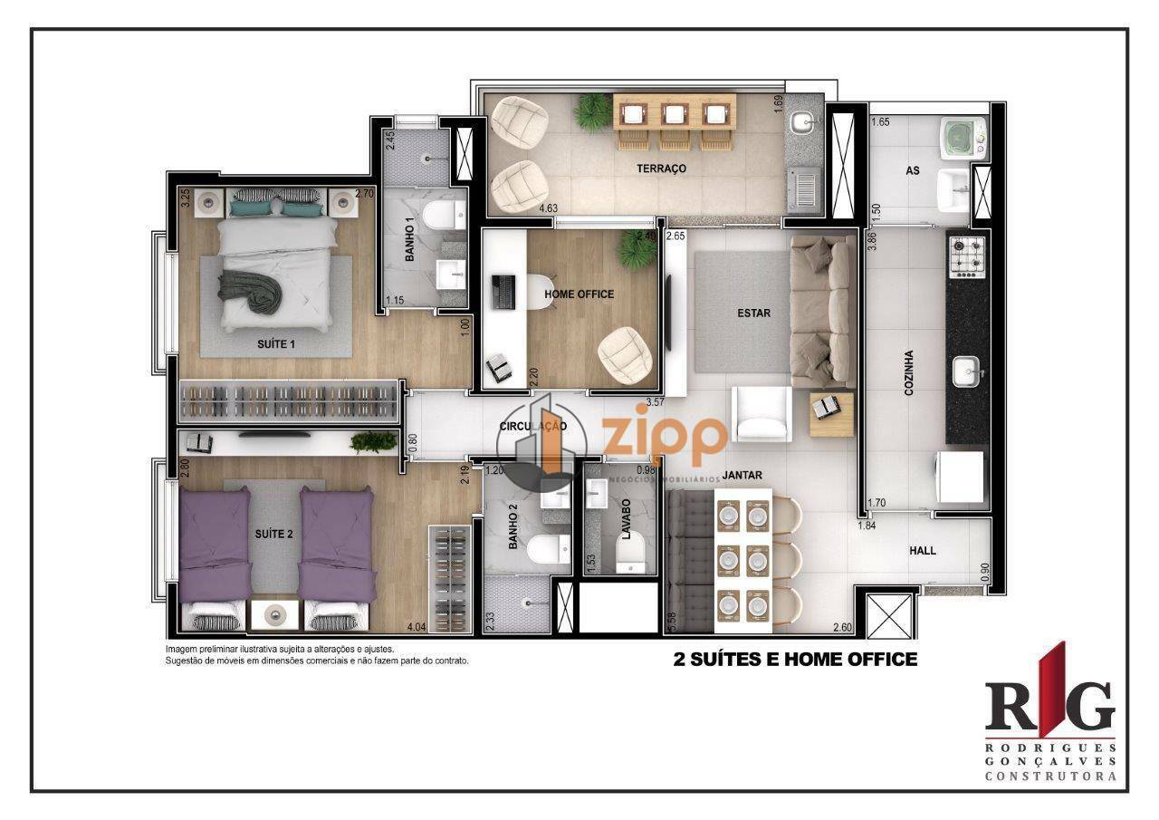 Apartamento à venda com 3 quartos, 83m² - Foto 28