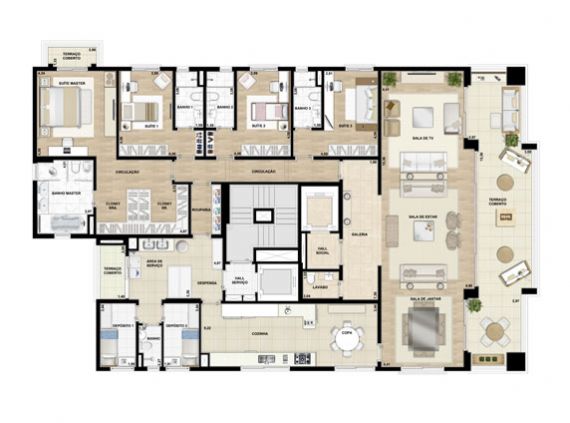 Apartamento à venda com 4 quartos, 350m² - Foto 9