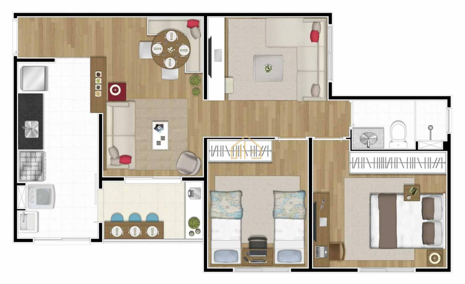 Apartamento à venda com 2 quartos, 56m² - Foto 26