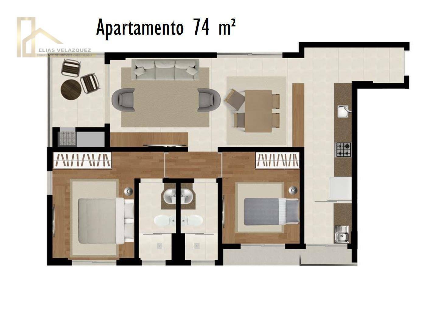 Apartamento à venda com 2 quartos, 63m² - Foto 25