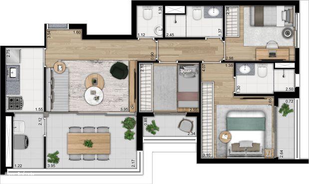 Apartamento à venda com 3 quartos, 79m² - Foto 34