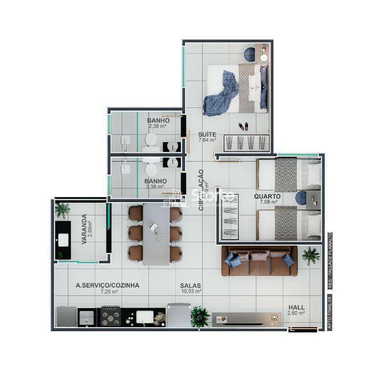 Apartamento à venda com 2 quartos, 73m² - Foto 21