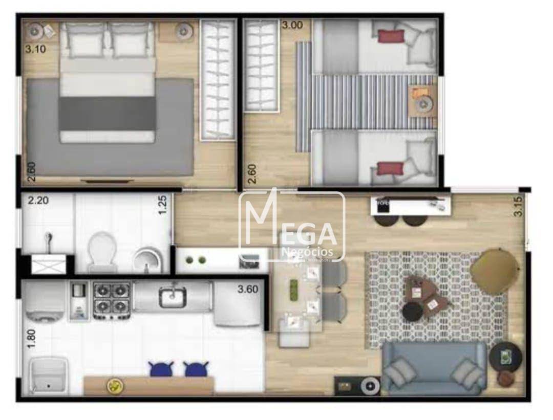 Apartamento à venda com 2 quartos, 42m² - Foto 30