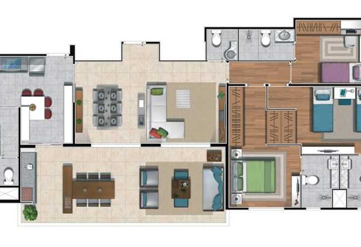 Apartamento à venda com 3 quartos, 223m² - Foto 5