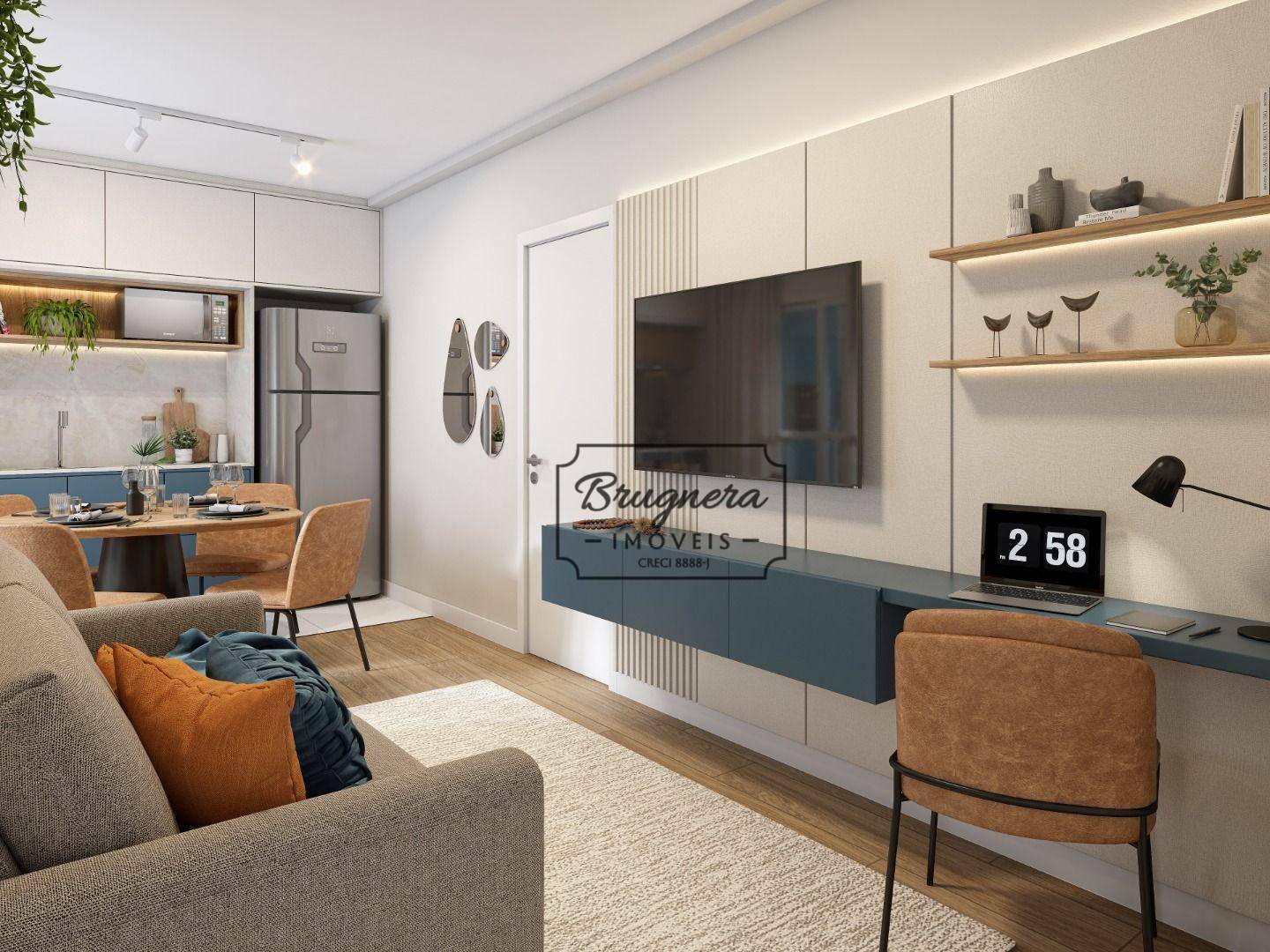 Apartamento à venda com 2 quartos, 44m² - Foto 3