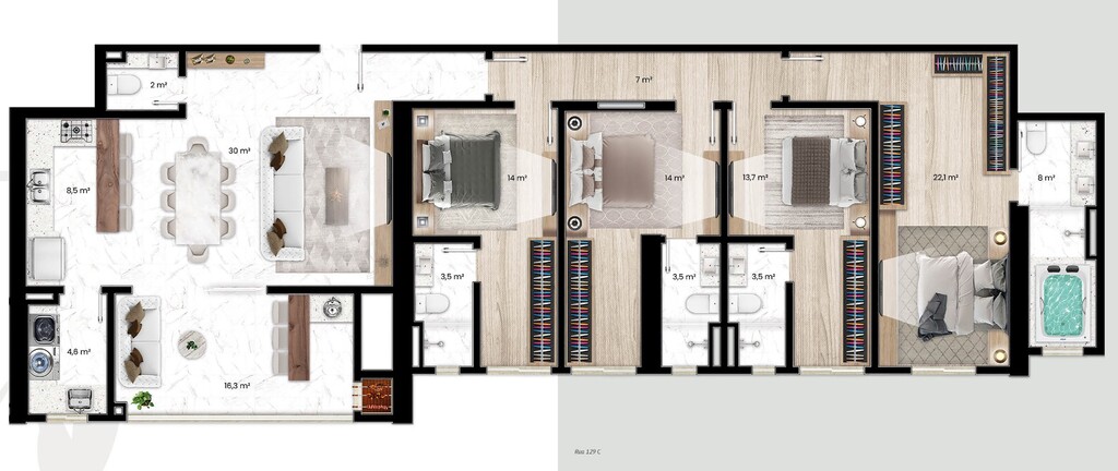 Apartamento à venda com 4 quartos, 172m² - Foto 41