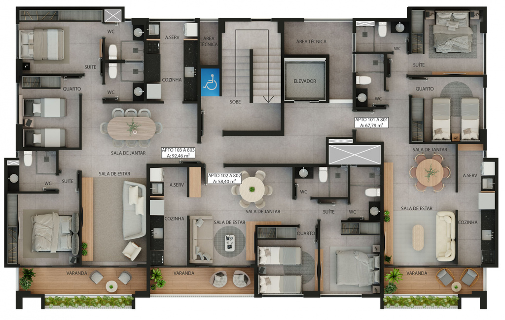 Apartamento à venda com 2 quartos, 58m² - Foto 16