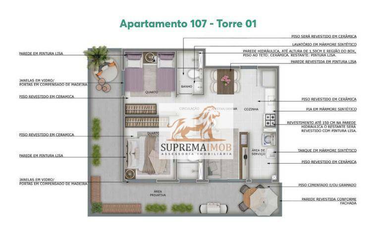 Apartamento à venda com 2 quartos, 43m² - Foto 17