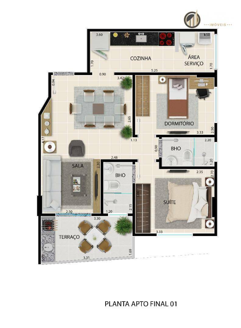 Apartamento à venda com 2 quartos, 60m² - Foto 41