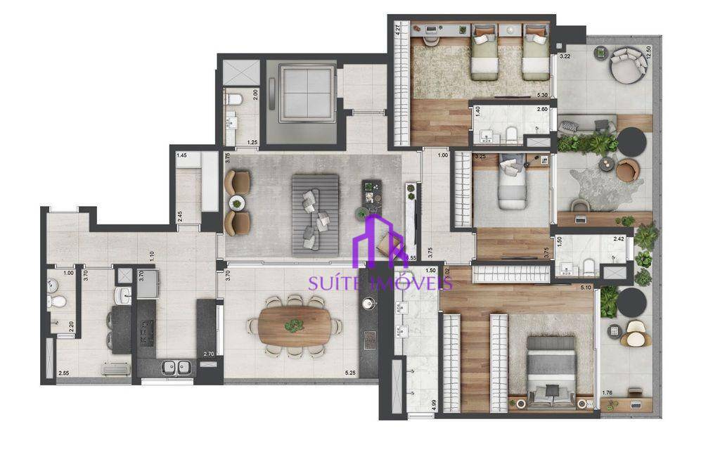 Apartamento à venda com 4 quartos, 240m² - Foto 35