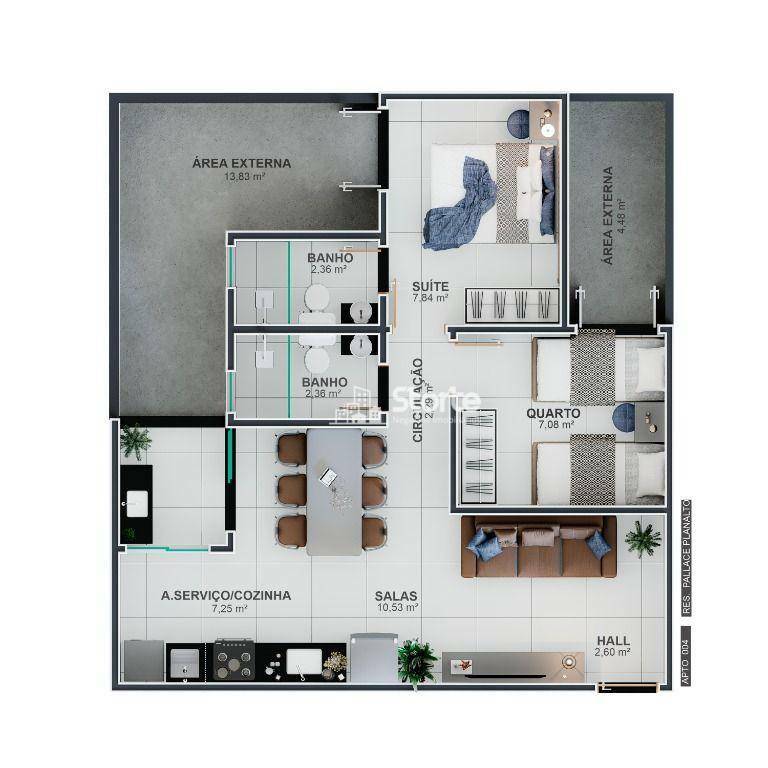 Apartamento à venda com 2 quartos, 73m² - Foto 13