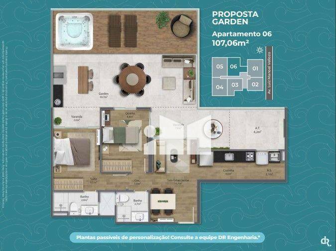 Apartamento à venda com 2 quartos, 65m² - Foto 4