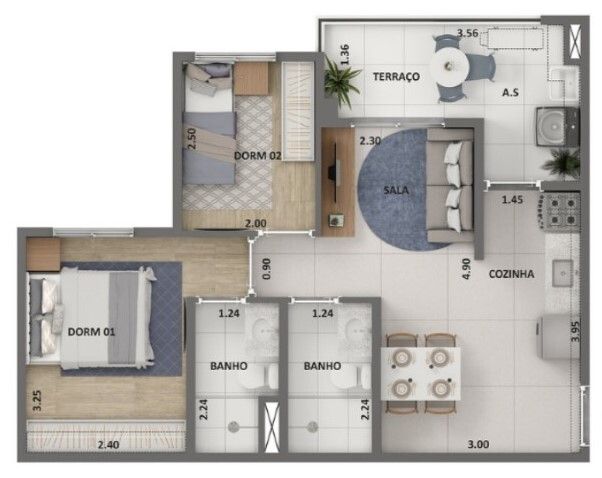 Apartamento à venda com 2 quartos, 34m² - Foto 22