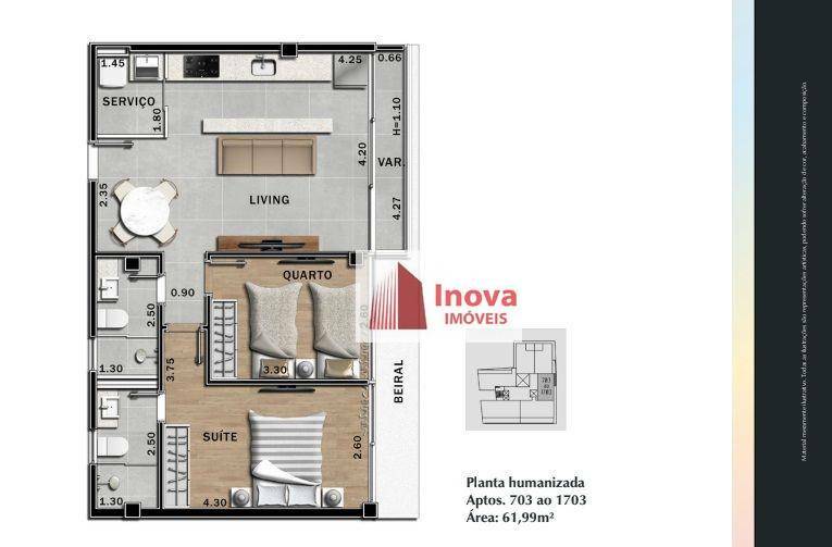 Apartamento à venda com 2 quartos, 74m² - Foto 19