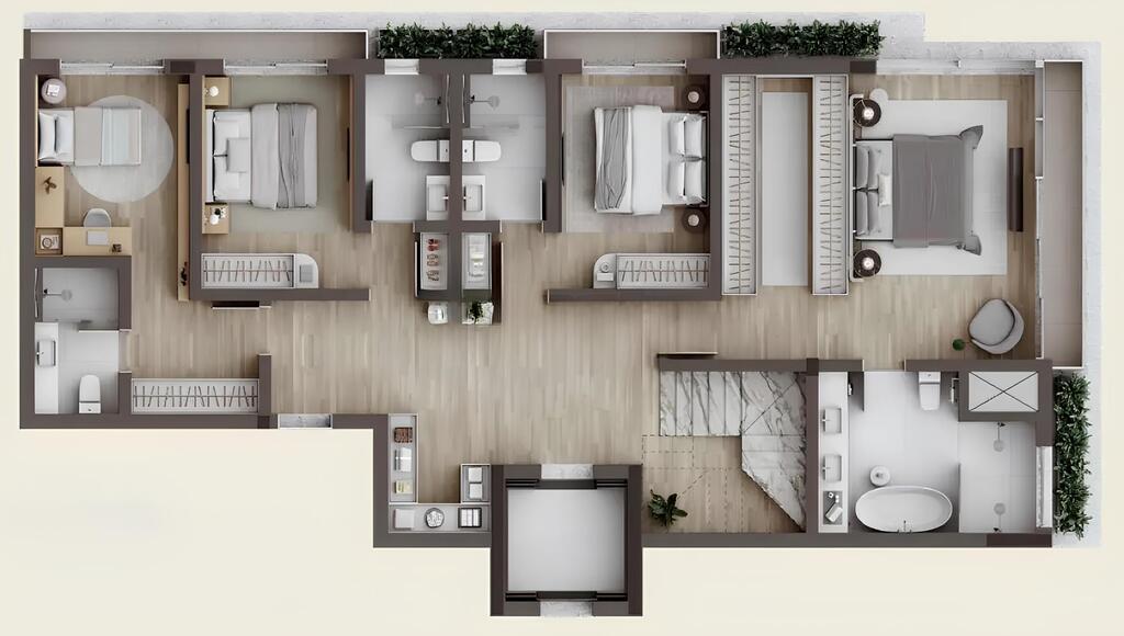 Apartamento à venda com 3 quartos, 124m² - Foto 61