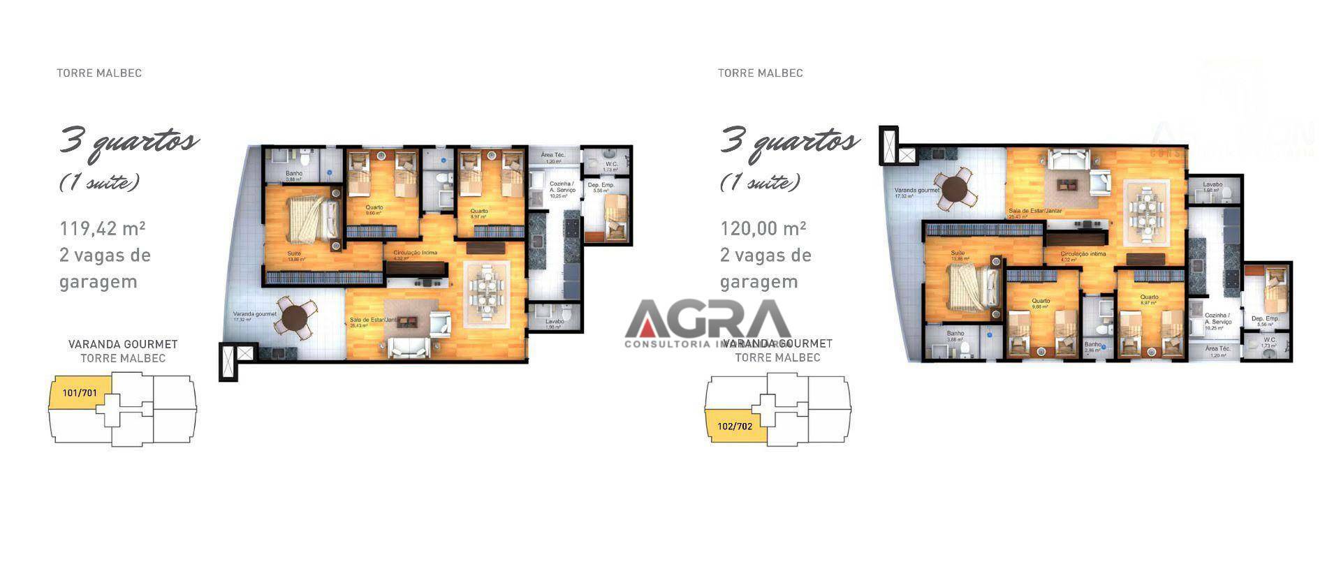 Apartamento à venda com 2 quartos, 138m² - Foto 4