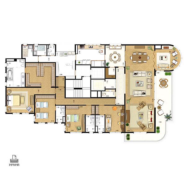 Apartamento à venda com 4 quartos, 330m² - Foto 3