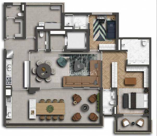 Apartamento à venda com 3 quartos, 173m² - Foto 15