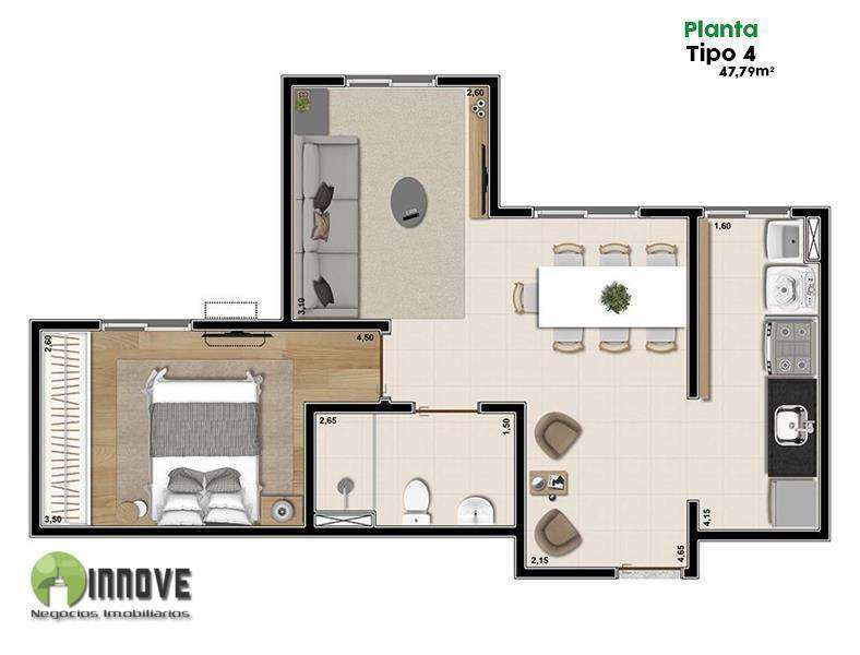 Apartamento à venda com 2 quartos, 46m² - Foto 34