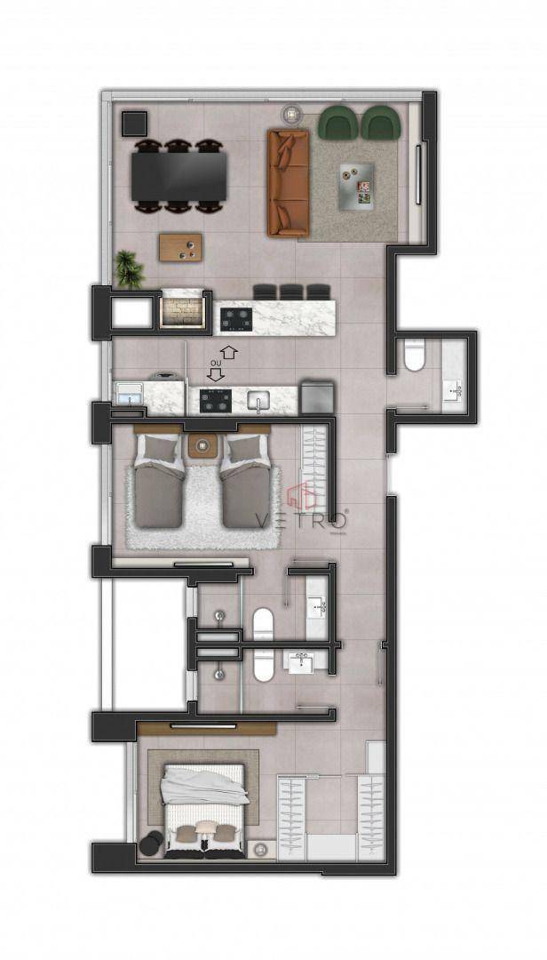 Apartamento à venda com 2 quartos, 88m² - Foto 8