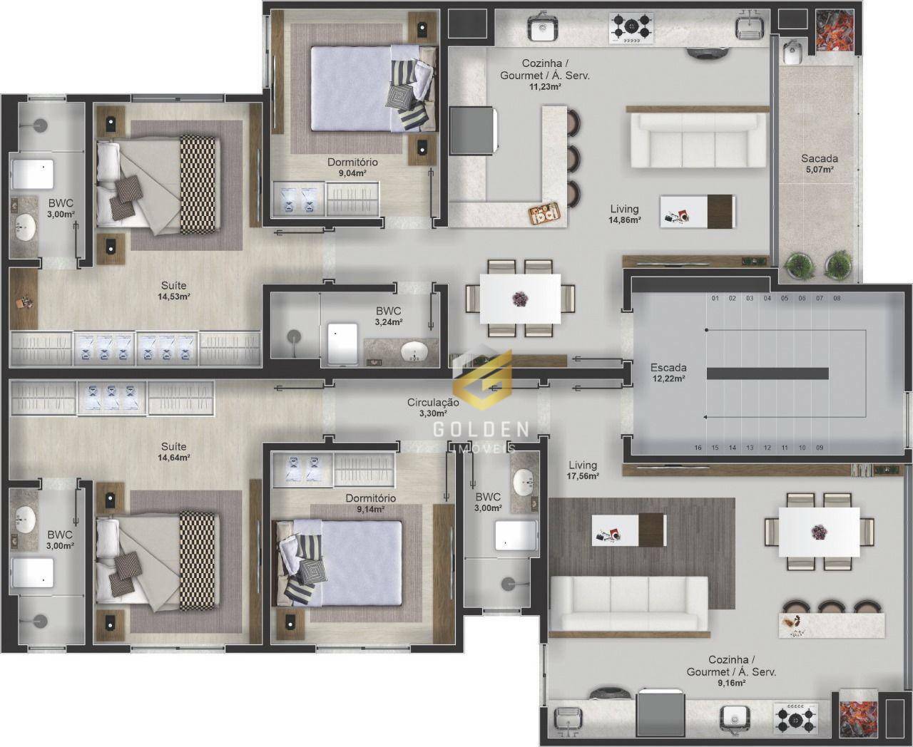 Apartamento à venda com 2 quartos, 71m² - Foto 5