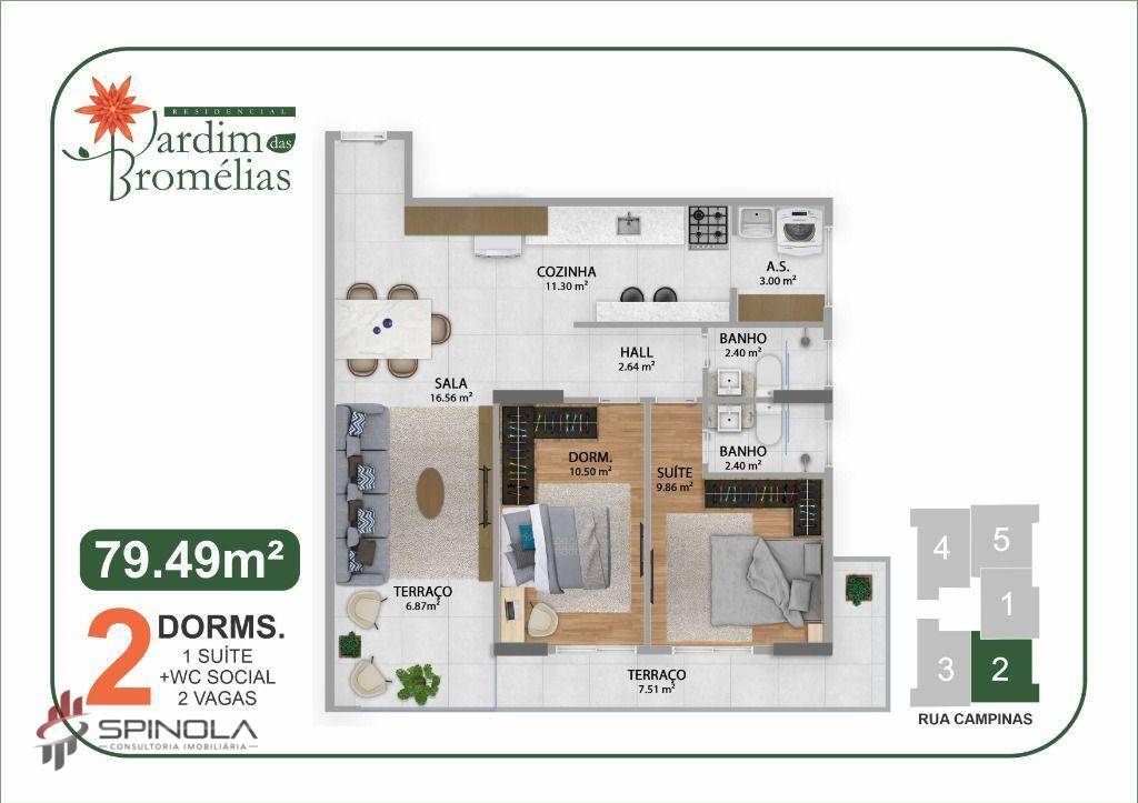 Apartamento à venda com 2 quartos, 79m² - Foto 19