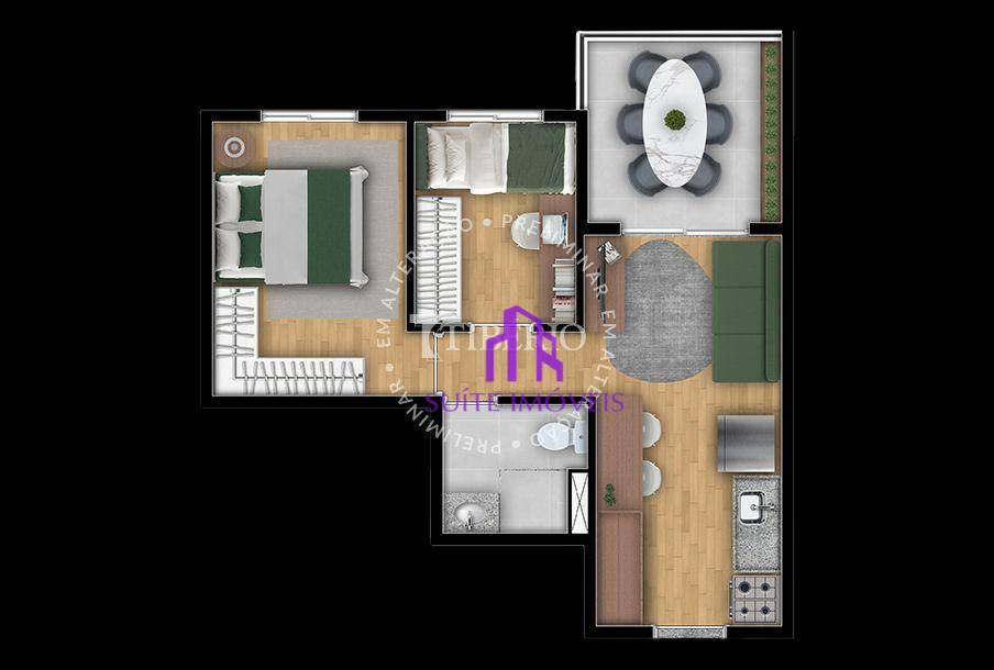 Apartamento à venda com 2 quartos, 39m² - Foto 30