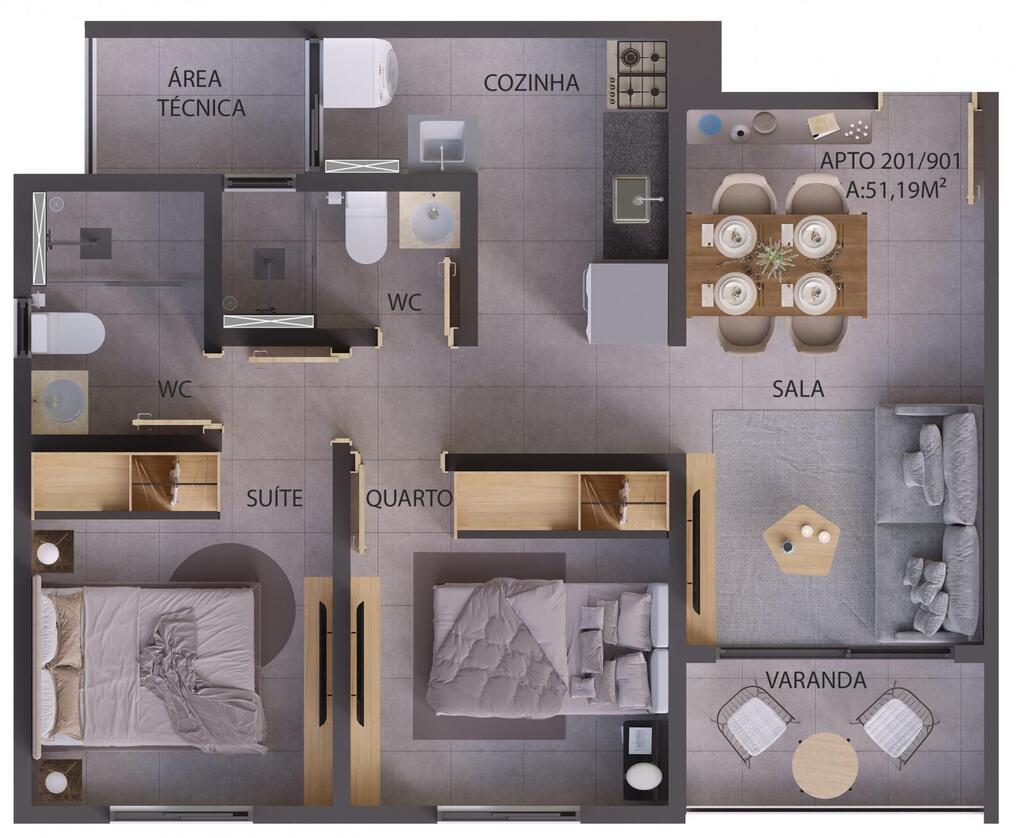 Apartamento à venda com 2 quartos, 5297m² - Foto 13