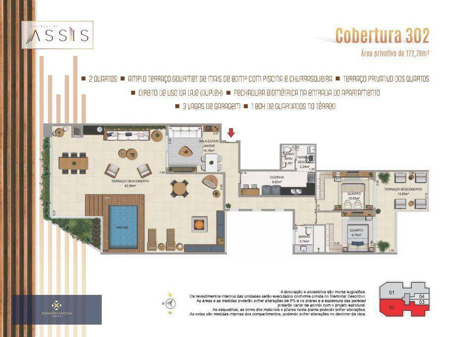 Apartamento à venda com 3 quartos, 172m² - Foto 17