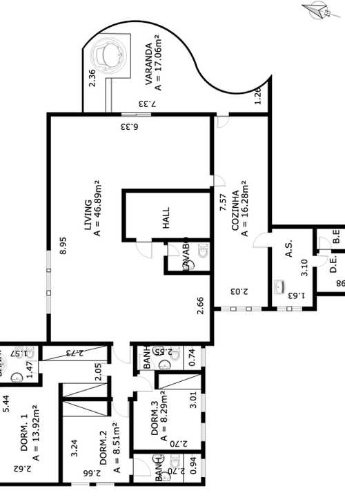 Apartamento à venda com 4 quartos, 160m² - Foto 2