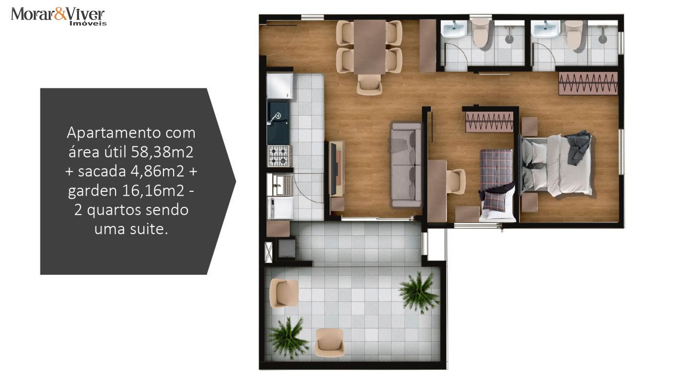 Apartamento à venda com 2 quartos, 58m² - Foto 10