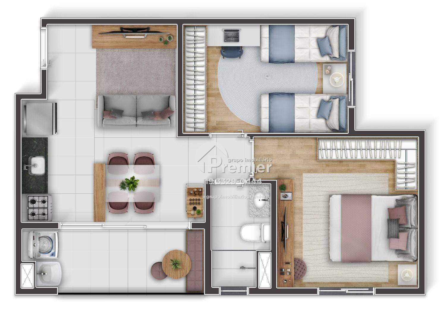 Apartamento à venda com 2 quartos, 46m² - Foto 8