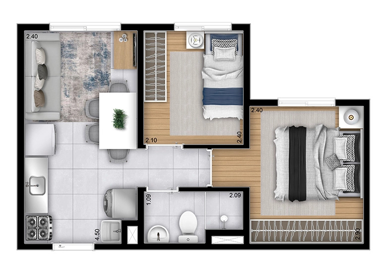 Apartamento à venda com 2 quartos, 3148m² - Foto 18