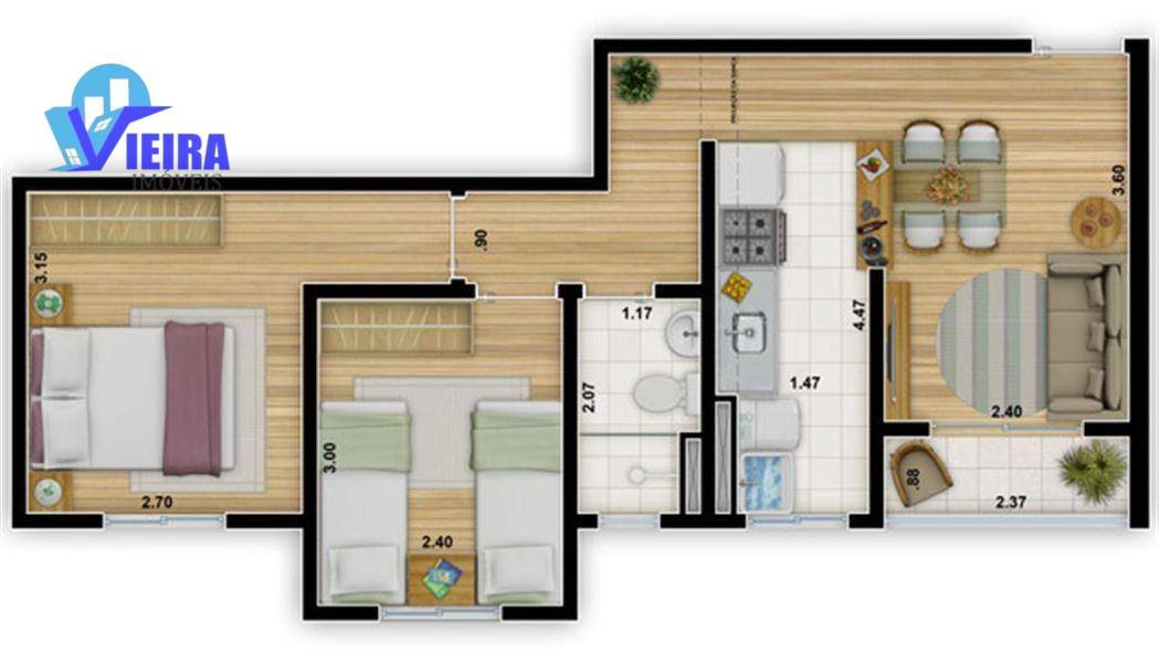 Apartamento à venda com 2 quartos, 47m² - Foto 17