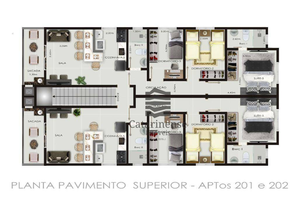 Apartamento à venda com 3 quartos, 75m² - Foto 4