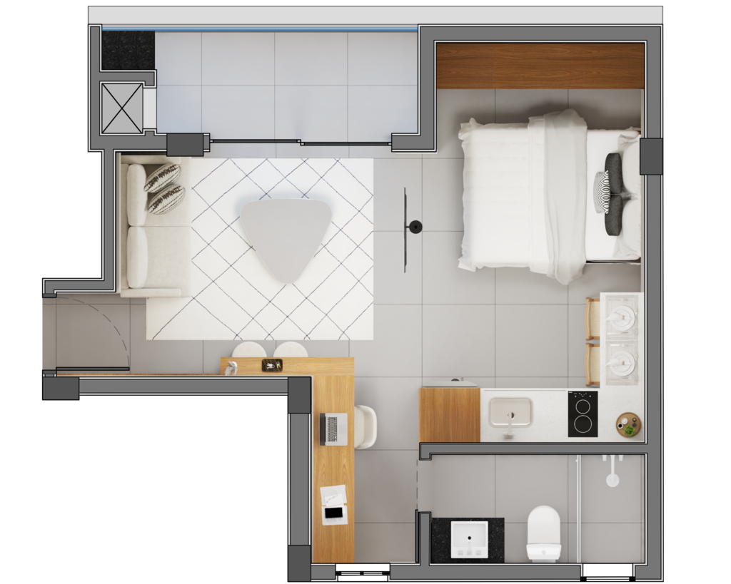 Apartamento à venda com 1 quarto, 29m² - Foto 36