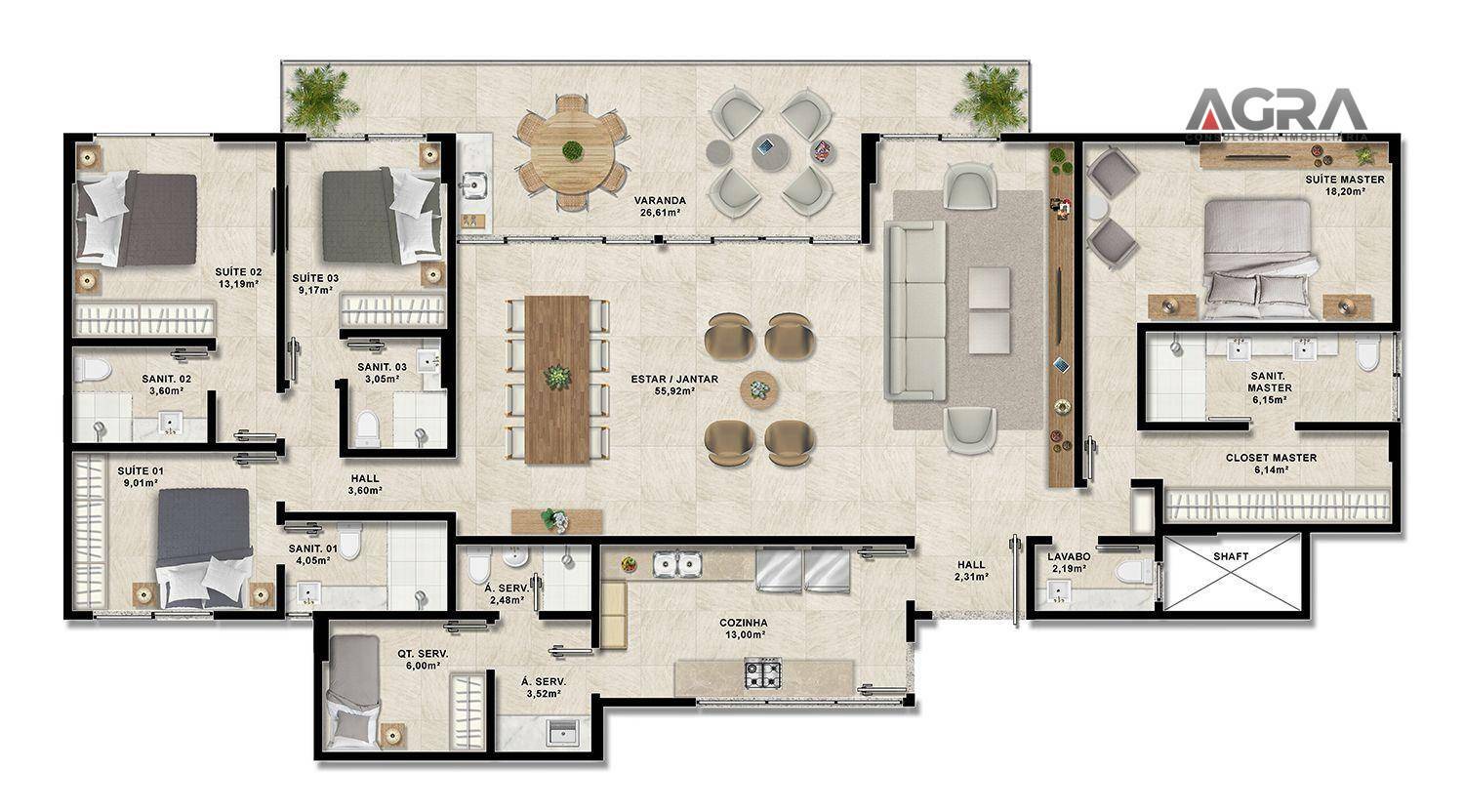 Apartamento à venda com 4 quartos, 212m² - Foto 31