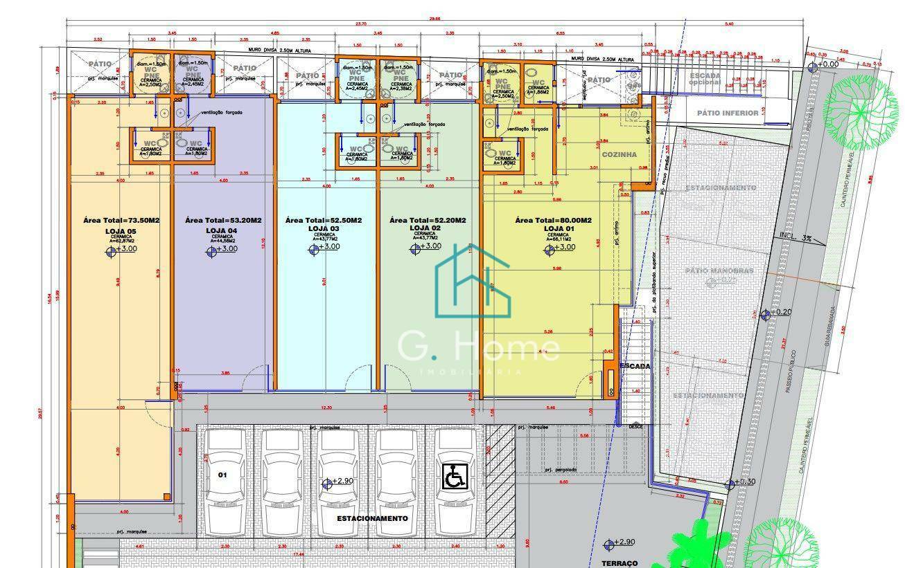 Loja-Salão para alugar, 73m² - Foto 8