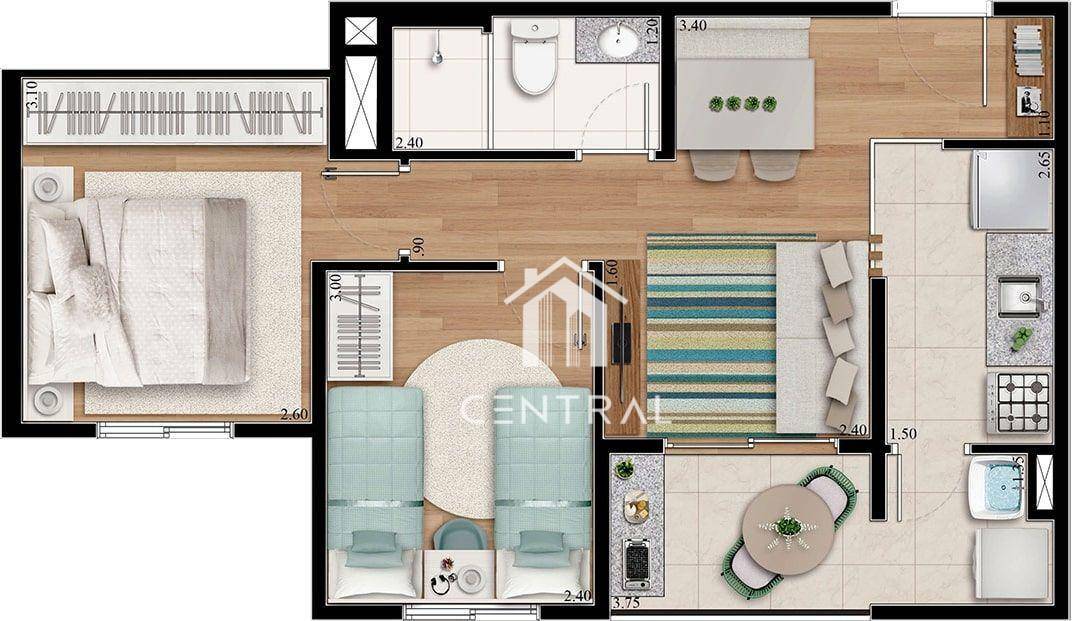 Apartamento à venda com 2 quartos, 68m² - Foto 6