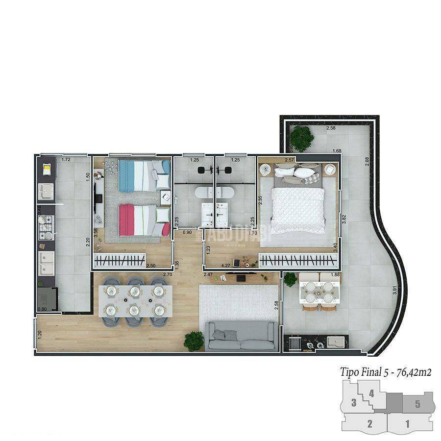 Apartamento à venda com 2 quartos, 76m² - Foto 24