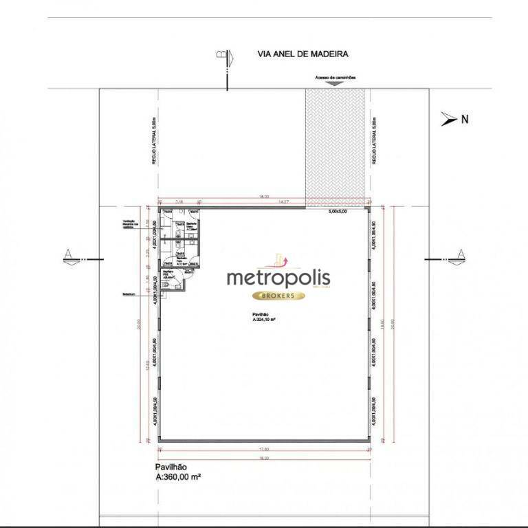 Depósito-Galpão-Armazém para alugar, 324m² - Foto 10