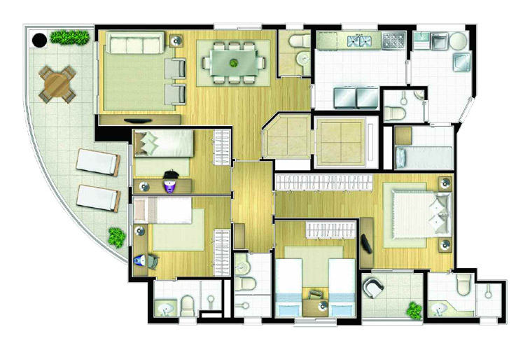 Apartamento à venda com 4 quartos, 124m² - Foto 7