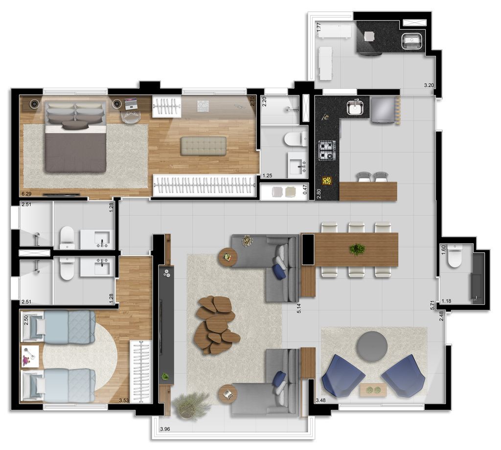 Apartamento à venda com 3 quartos, 113m² - Foto 32