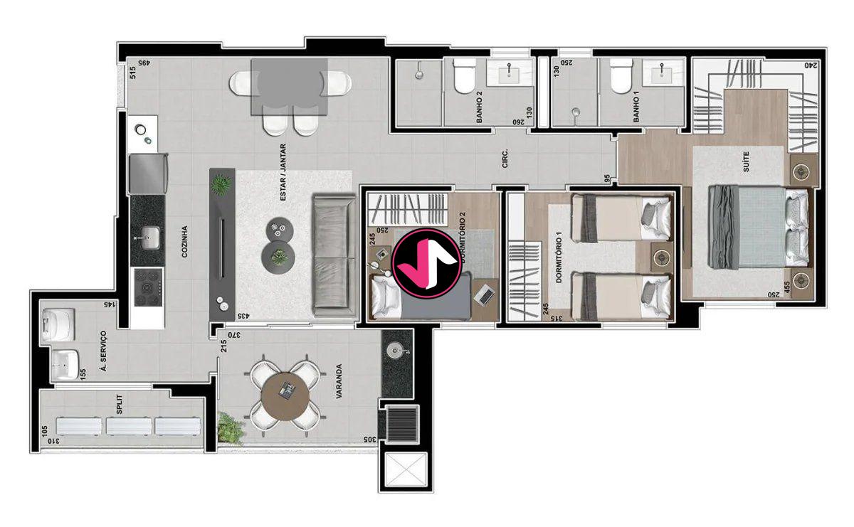 Apartamento à venda com 3 quartos - Foto 20