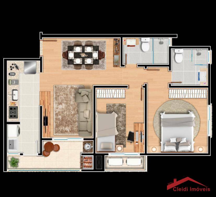 Apartamento à venda com 2 quartos, 116m² - Foto 12