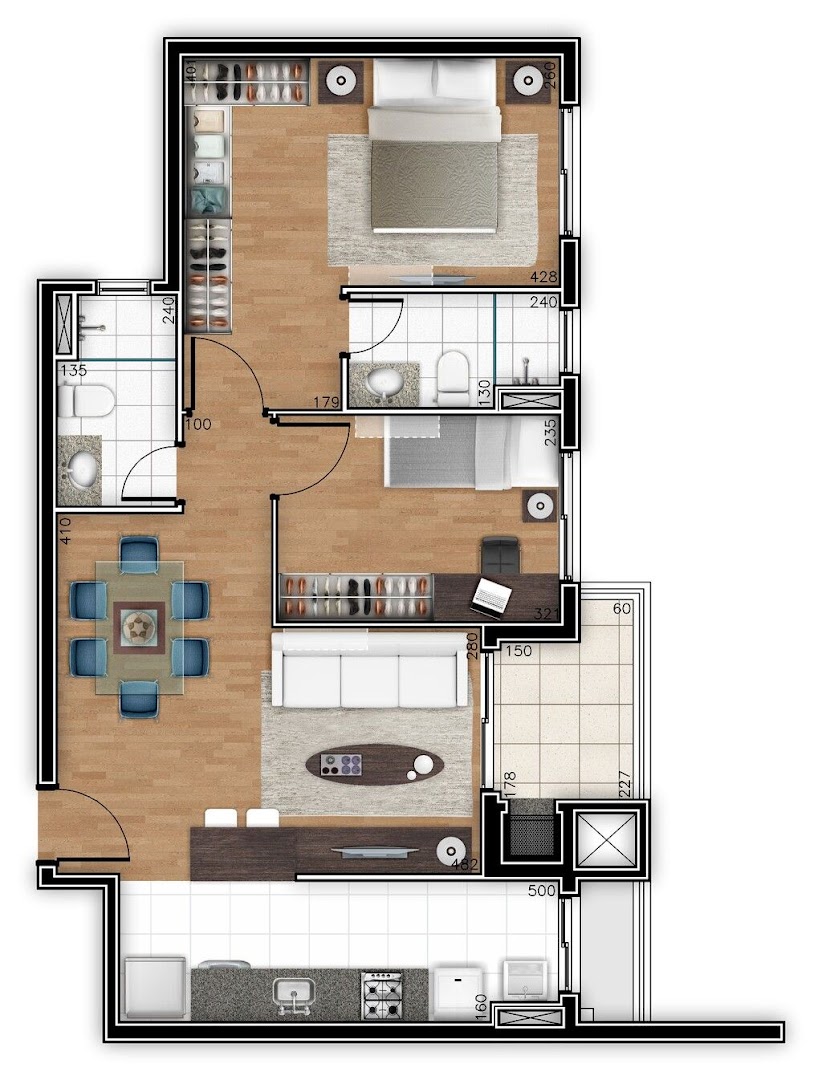 Apartamento à venda com 3 quartos, 82m² - Foto 46